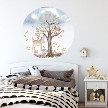 Poveste cu animalute - sticker decorativ