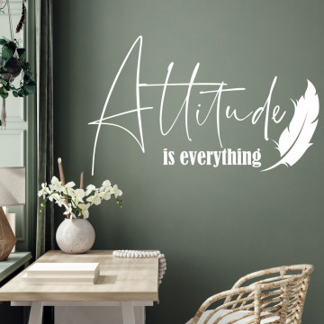 Atitudine - sticker decorativ pentru birou
