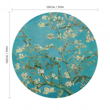 Flori de migdal - sticker rotund