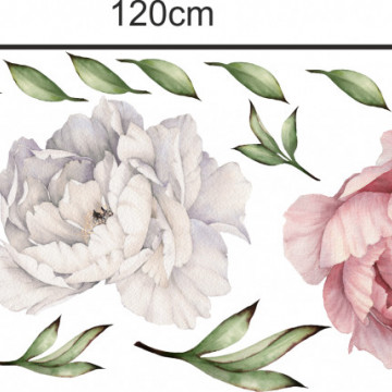 Buchet de bujori - sticker decorativ