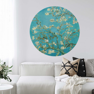 Flori de migdal - sticker rotund