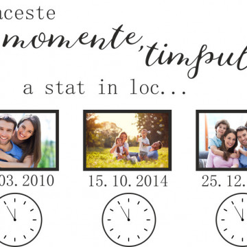 Timpul a stat in loc- sticker decorativ