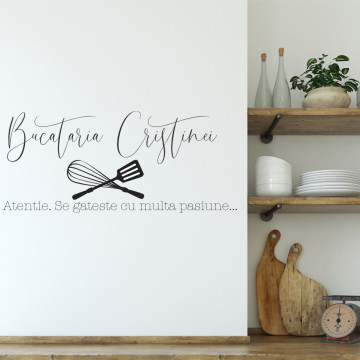 Pasiune in bucatarie - sticker decorativ