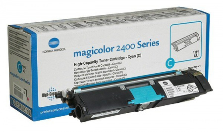 Cyan toner cartridge Magicolor 2400W/2480MF/2500W/2550