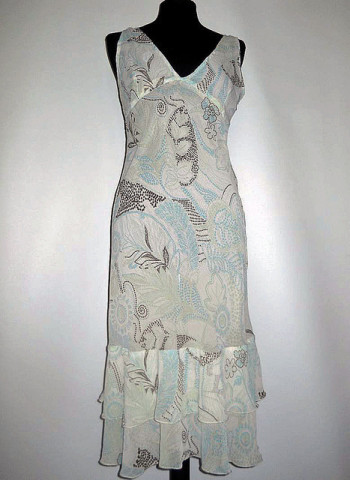 Rochie din georgette print punctiform anii '90