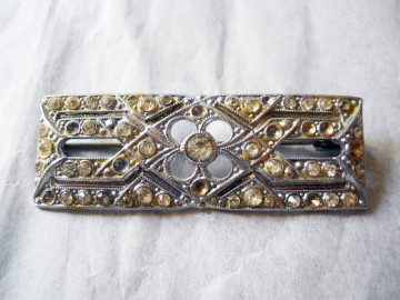 Brosa Art Deco cristale perioada edwardiana cca. 1915