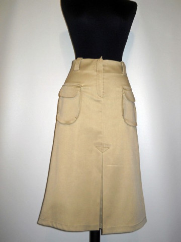 Fusta kaki repro anii '70