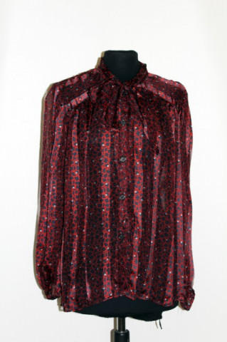 Camasa vintage din voal print abstract anii '60