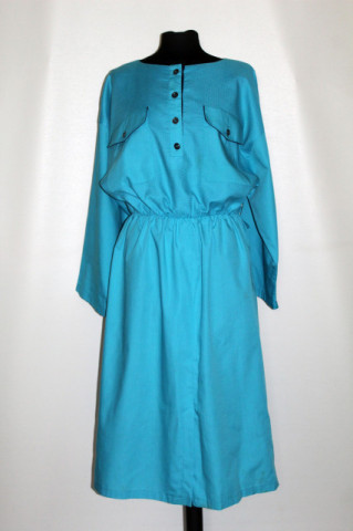Rochie retro turcoaz anii 80