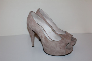 Peep Toe crem Smiling Shoes