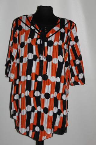 Bluza dungi si buline portocalii anii '90