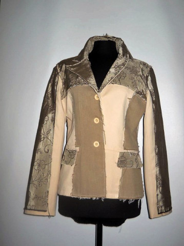 Jacheta retro aplicatii jacquard anii '90