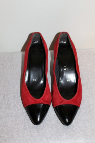 Pantofi bicolori "Brigitte Von Servas" anii '80