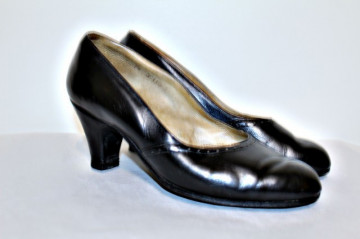 Pantofi negri "Filt" anii '40