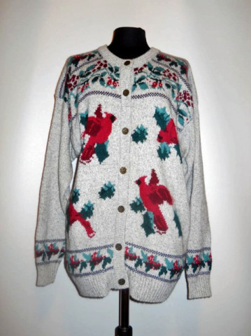 Pulover retro papagali anii '80