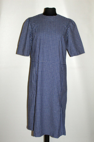 Rochie vintage carouri albastre cu alb anii '50