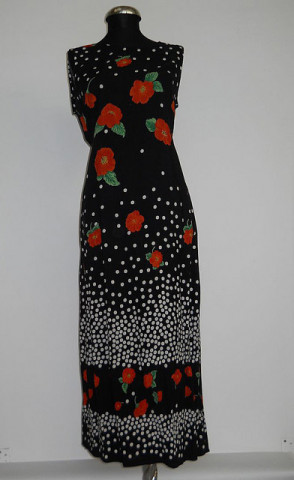 Rochie retro print maci anii '90