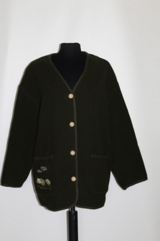 Cardigan tirolez kaki anii '80