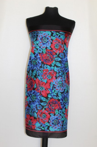 Esarfa print floral "Sarah Coventry" anii '70