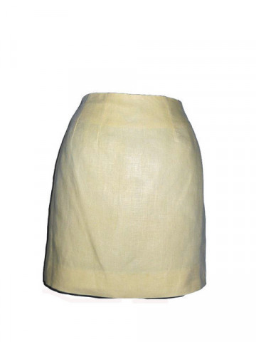 Fusta mini galbena "Bill Blass"