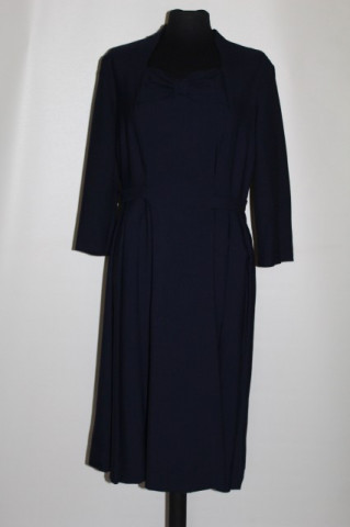 Rochie din stofa bleumarin anii '50
