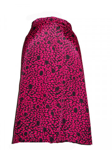 Fusta vintage fucsia model geometric anii '60