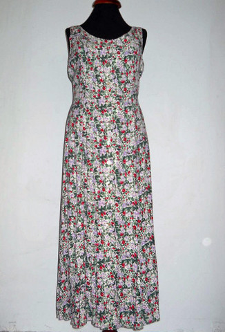 Rochie retro print fructe de padure anii '80 - '90