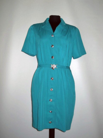 Rochie retro verde Java anii '80