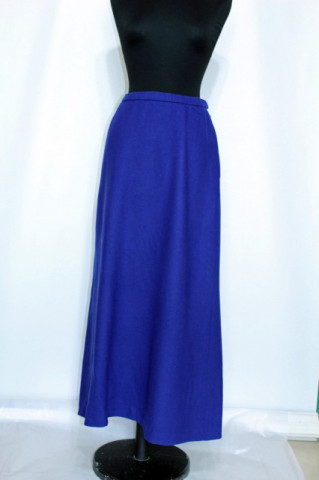 Fusta vintage maxi albastru cerneala anii '70