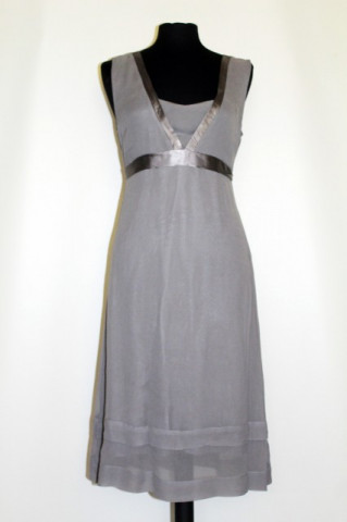 Rochie gri din muselina repro anii '20