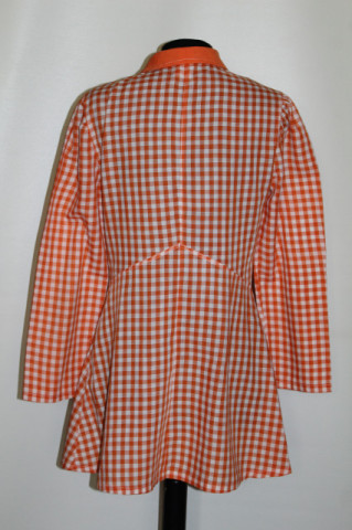 Camasa vintage patratele portocalii anii '70