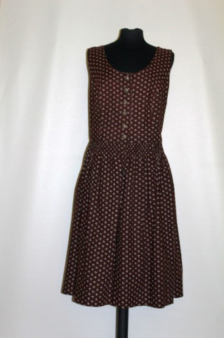 Dirndl maro floricele anii 70