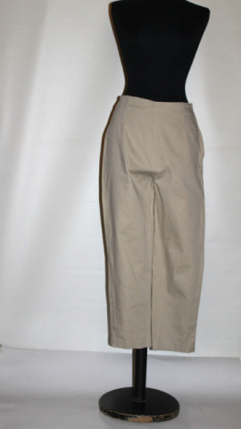 Pantaloni capri bej anii 80-90