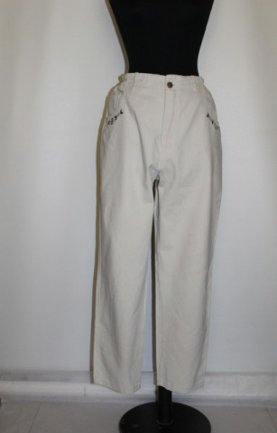 Pantaloni retro crem anii '80