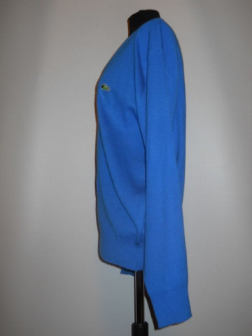 Pulover "Lacoste" albastru anii '70 - '80