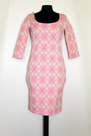 Rochie carouri roz repro anii '60