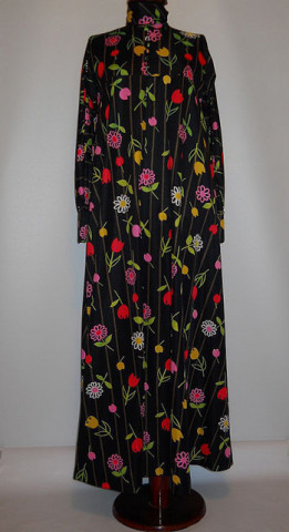 Rochie vintage lalele multicolore anii '60