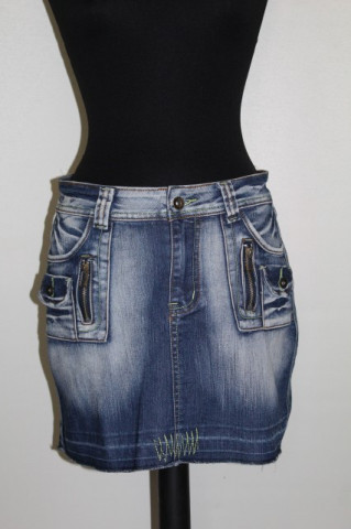 Fustă mini jeans Hikaryo anii 90