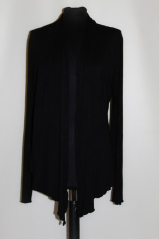 Cardigan din jerse negru