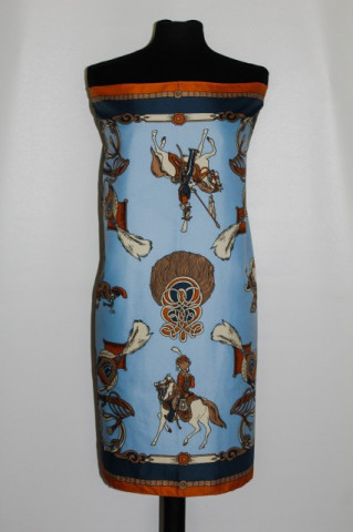 Esarfa print cavalerie anii '80