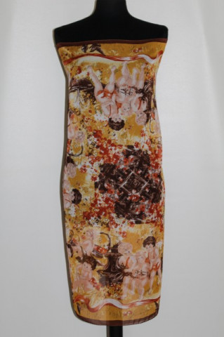 Esarfa print ingerasi "Fiorucci"