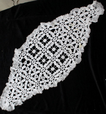Față de masă model floral dantelă perioada edwardiană cca. 1900