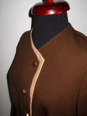 Rochie din tricot reiat de poliester anii '50
