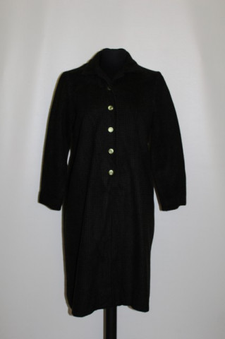 Rochie vintage carouri verde cu negru anii '50 - '60