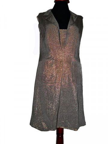 Rochie de ocazie vintage din lurex anii '60