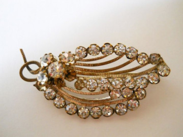 Brosa frunza Art Nouveau perioada edwardiana cca. 1910