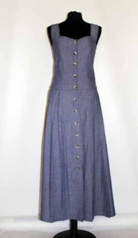 Rochie retro maxi din jeans anii '80