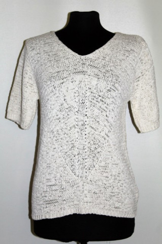 Bluza din tricot ivoire repro anii '70