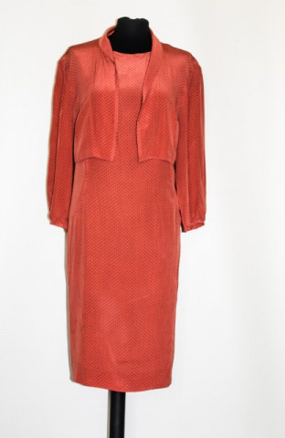 Deux pieces rochie si bolero cu picatele anii '50
