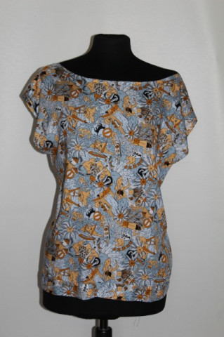 Bluza print hawaian anii '80
